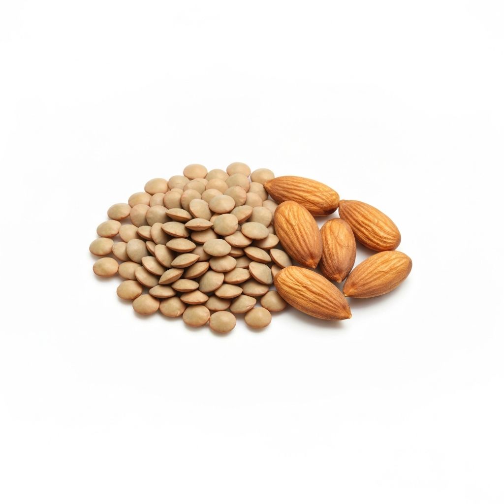 Legumes and nuts containing molybdenum such as lentils and almonds